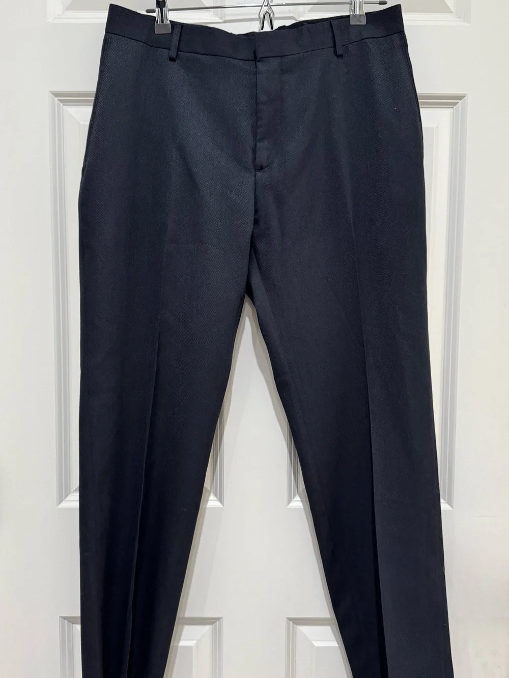 Banana Republic Men's Classic Black Dotted Dress Pants Size 33x30 Slim Fit
